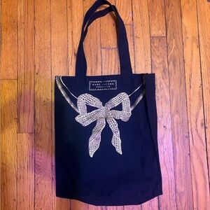 Marc Jacobs Black Tote with Bow Accent